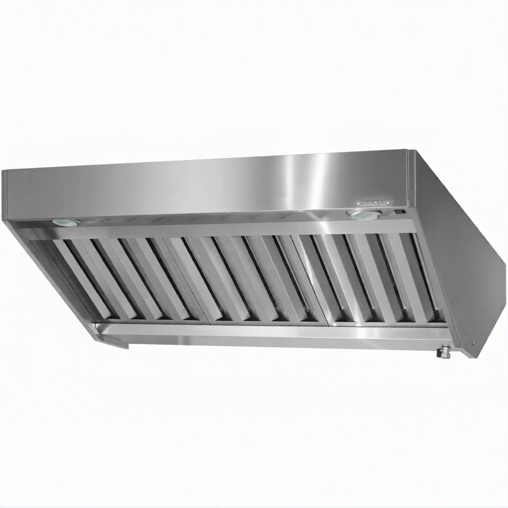 Зонт приточно-вытяжной полуоткрытый ЗППб 400х1000х1600 «Base» островной (к-т светильников)