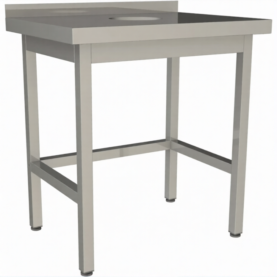 Стол для сбора пищевых отходов с бортом СПО-6/6-БО