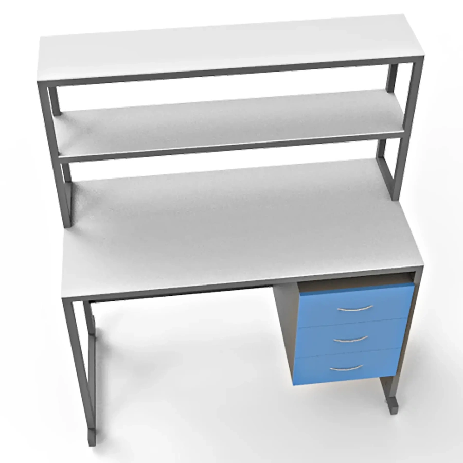 Стол лабораторный с керамикой СЛк 21.009 (белый)