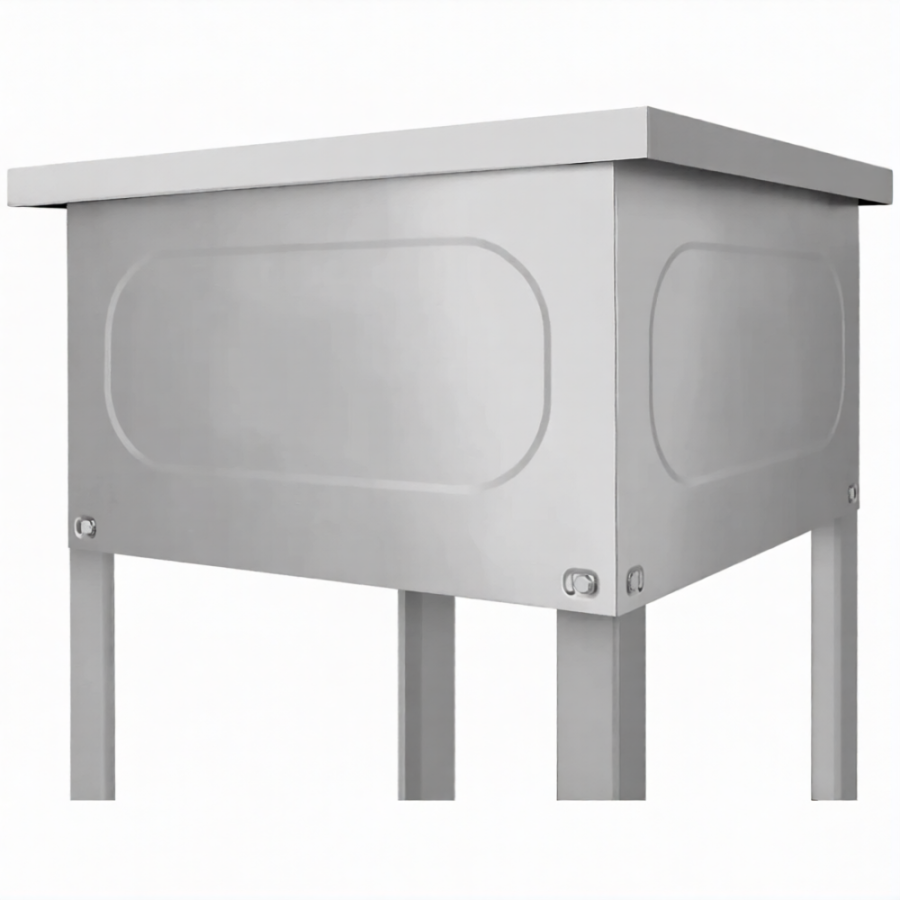 Ванна моечная ВМСн 1010 (860х1010х530)  1 м/о 350х910х430 (ножка угловая)