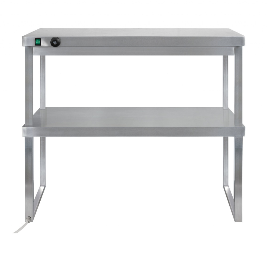 Полка настольная 2-х ярусная комбинированная Luxstahl ПНТК2 15/3