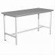 Стол для врача рабочий СЛ-1 (1400х600х750) (постформинг серый, каркас белый)