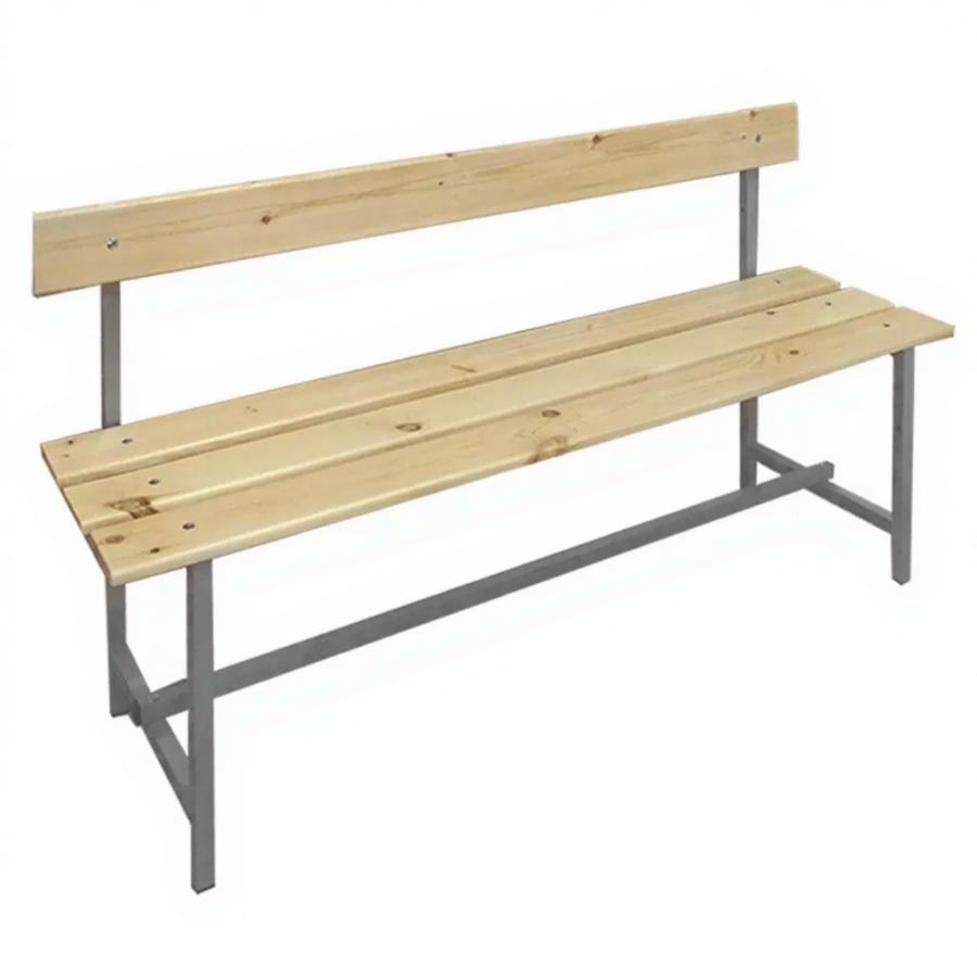 Скамейка со спинкой 3-х местная