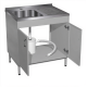 Стол-мойка с гипсоотстойником СТмГ-2 (серый)