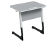 Стол 1-местный школьный 3-5 г/р "Альтер" с наклоном столешницы 0-15° СУ.1.35.АУ-БГ.С (серый, м/к белый/графит)