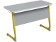Стол 2-местный школьный 5-7 г/р "Альтер" АГРОТЕХ регулируемый (серый, м/к желтый)
